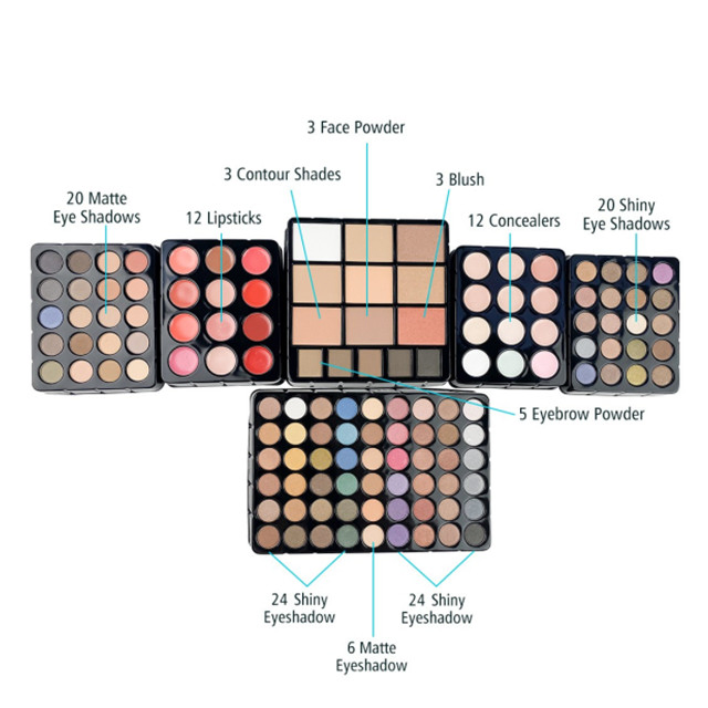 Amazon Hot Sale 132 Colors Makeup Set Artist Special Beautful Eyeshadow Tray