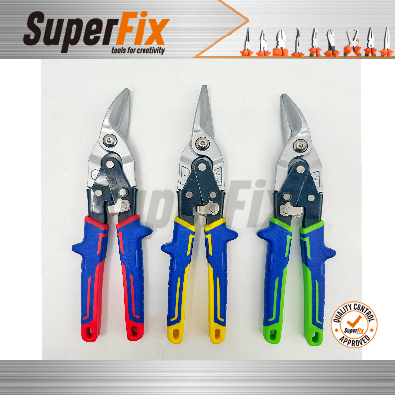 Professional High Quality Aviation Tin Snip Scissors Multifunctional Cutting Sharp Scissors Straight, Left, Right