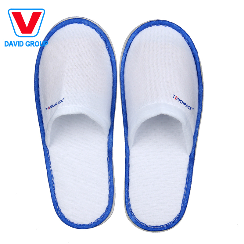 Custom Logo Disposable Terry Hotel Slippers