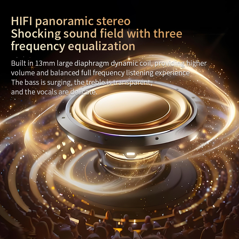 Беспроводные наушники Air Clip с клипсой, Bluetooth 5.4