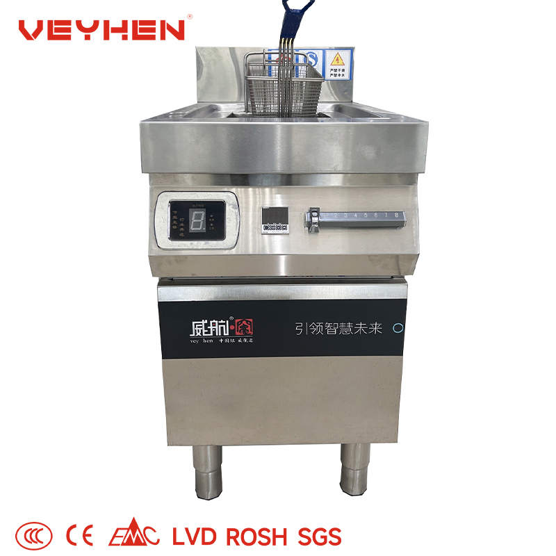 Energy Saving One Basket Fryer for Easy-Clean Restaurant Use