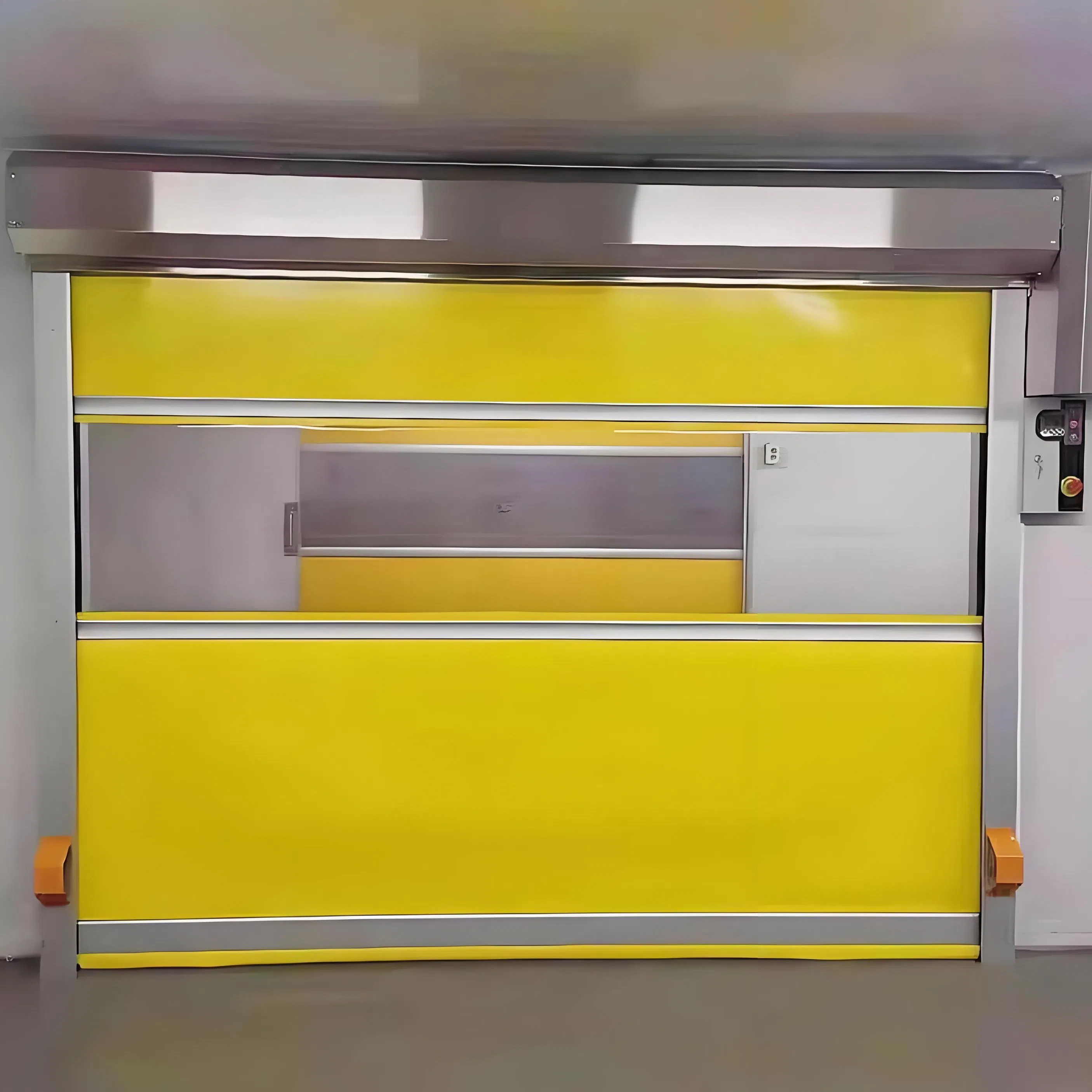 Light Steel Rolling up Door Automatic Windproof PVC Roller Shutter Garage Doors