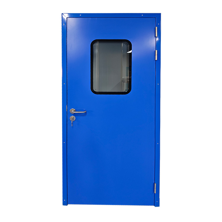 Customized Color Finished Jinyi Protective Film, Cardboard Boxes, Wooden Frames Wrought Iron Hospital Door