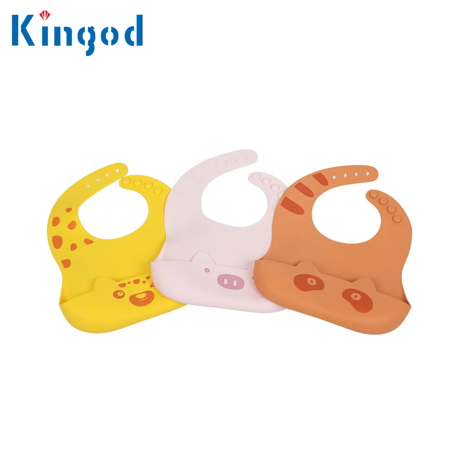 High Quality Customize Food Grade Silicone Baby Bibs Easy Wipe Clean
