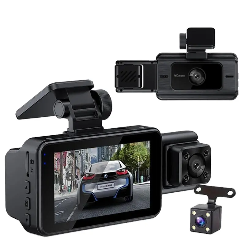 Видеорегистратор автомобильный 3 камеры 360 градусов HD