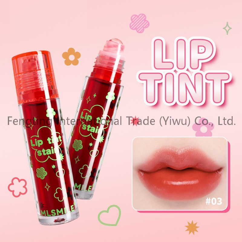 Non-Faded Lip Gloss 8 Colors Roll-on Fruit Lip Oil Moisturizing Mirror Transparent Long Lasting Hydrating Lip Glaze