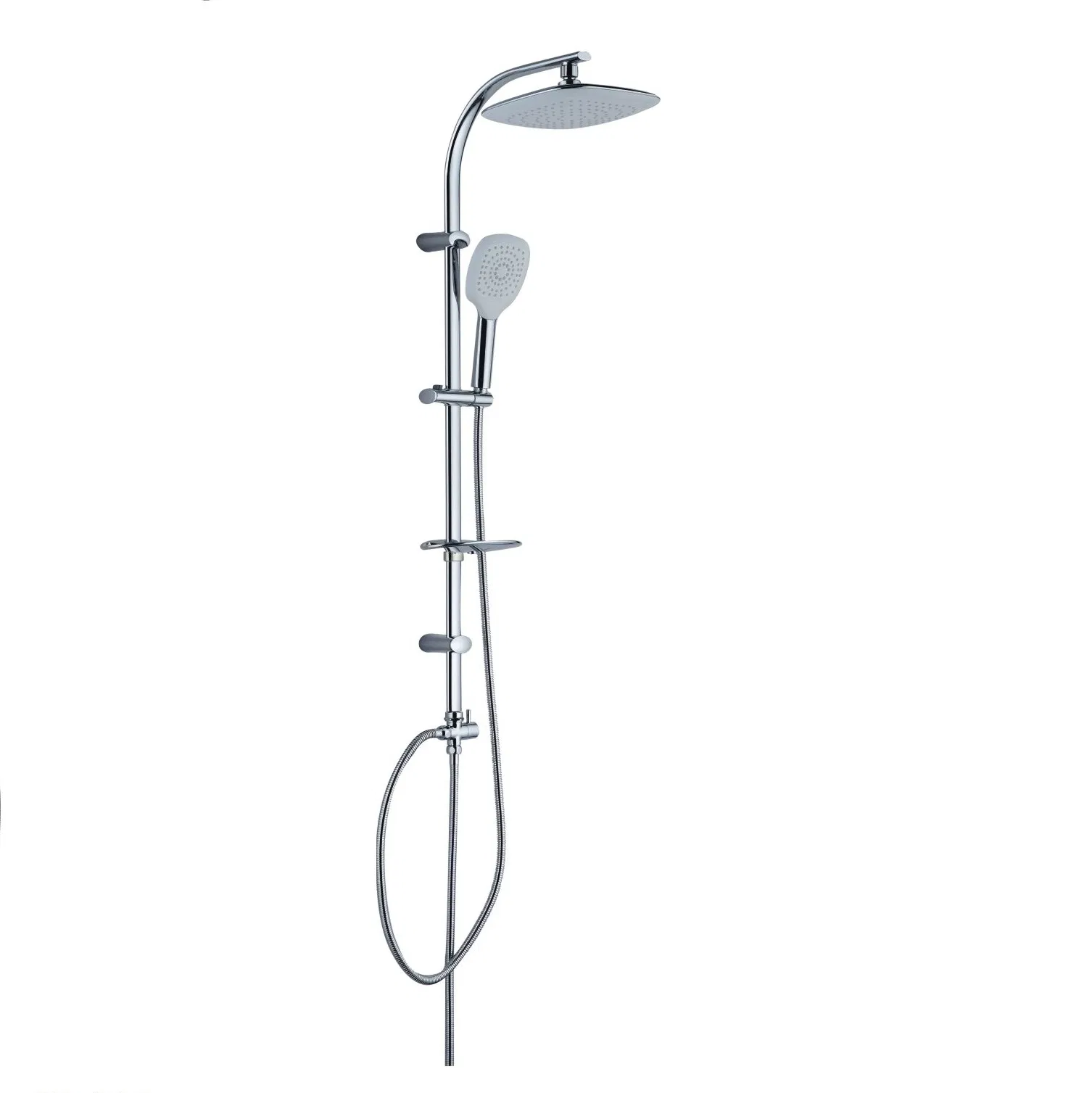 ABS Fresh Plastic Chrome Plated Shower Head Hand Shower Bathroom Set