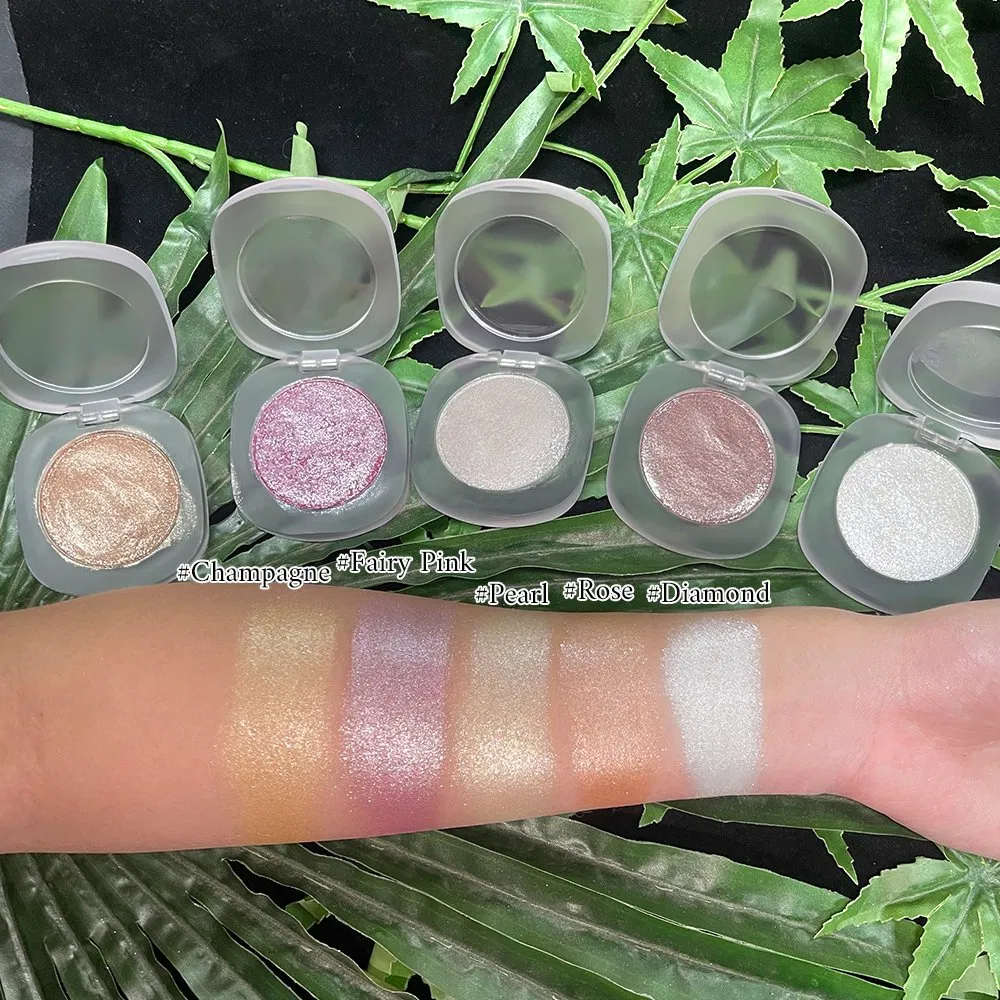 Highlighter Makeup Private Label Natural Long Lasting Highlighters Vegan Waterproof Press Powder Highlighter Face Shimmer