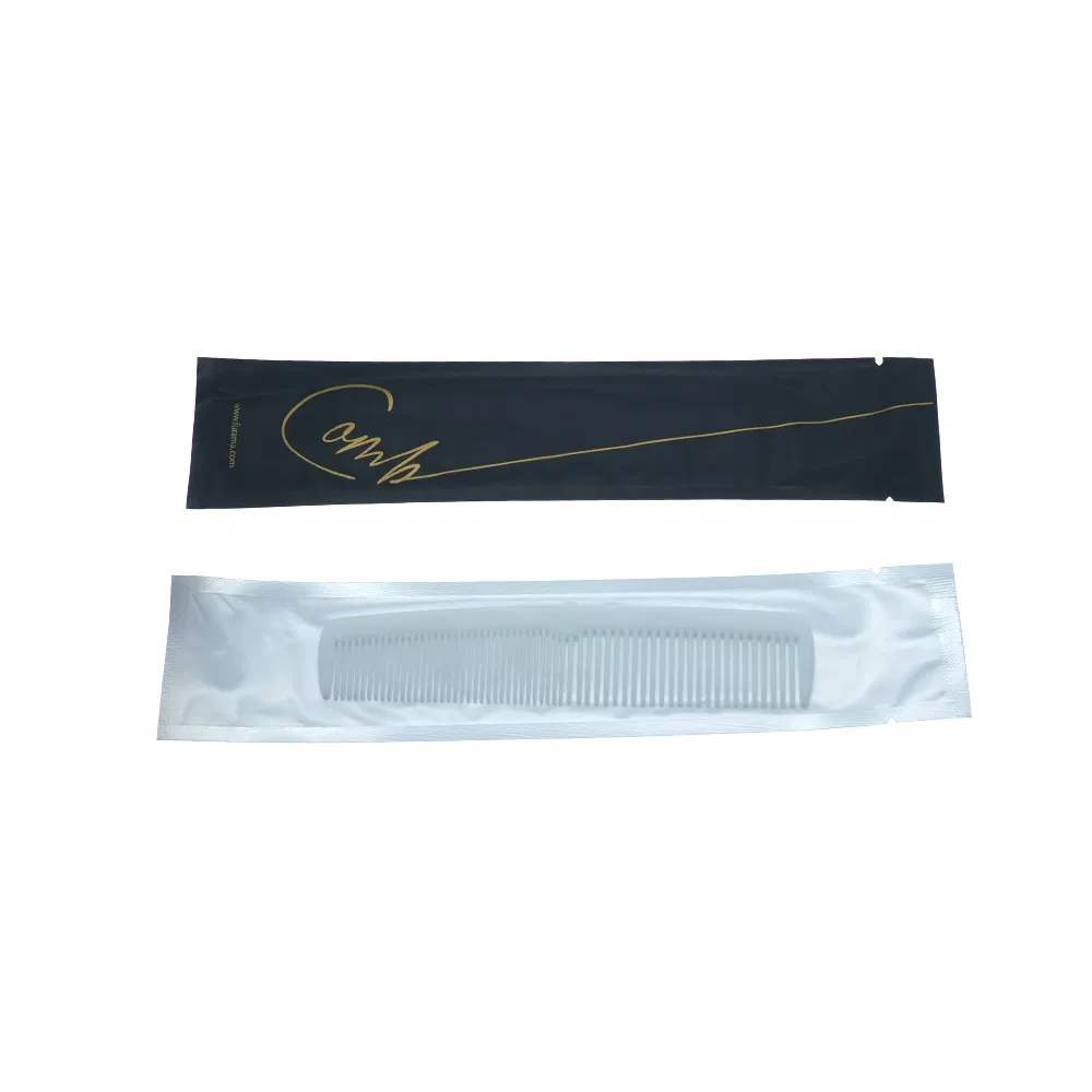 Disposable Wheat Straw Comb in Kraftbag with Hotel Amenities for Guest Room