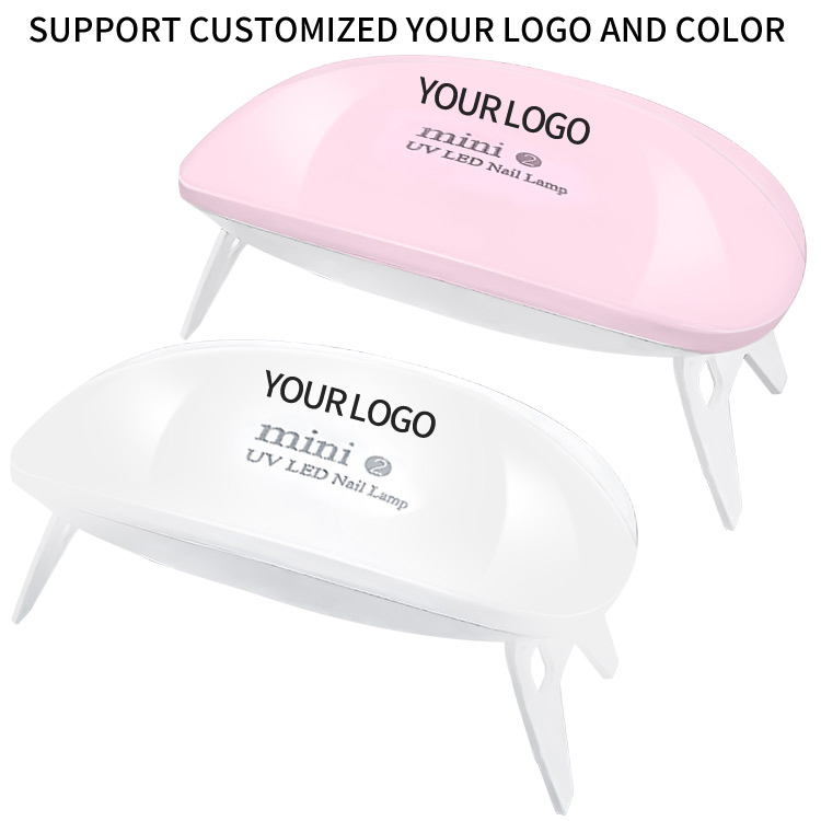 16W OEM/ODM Logo Customized LED UV Nail Lamp Mini Professional Smart Nail Light LED Table Nail Dryer