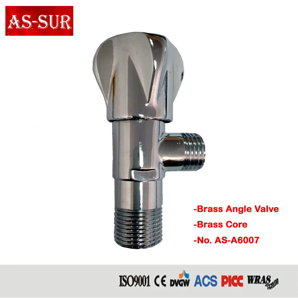 Bathroom Toilet Chrome Plated Brass Angle Valve A6006