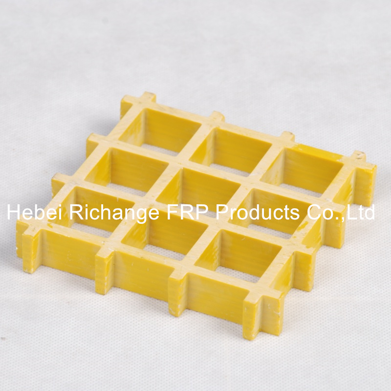 38*38*25 mm FRP Plastic Composite Molded Floor Grating Anti-Slip Fiberglass Panel FRP Grating