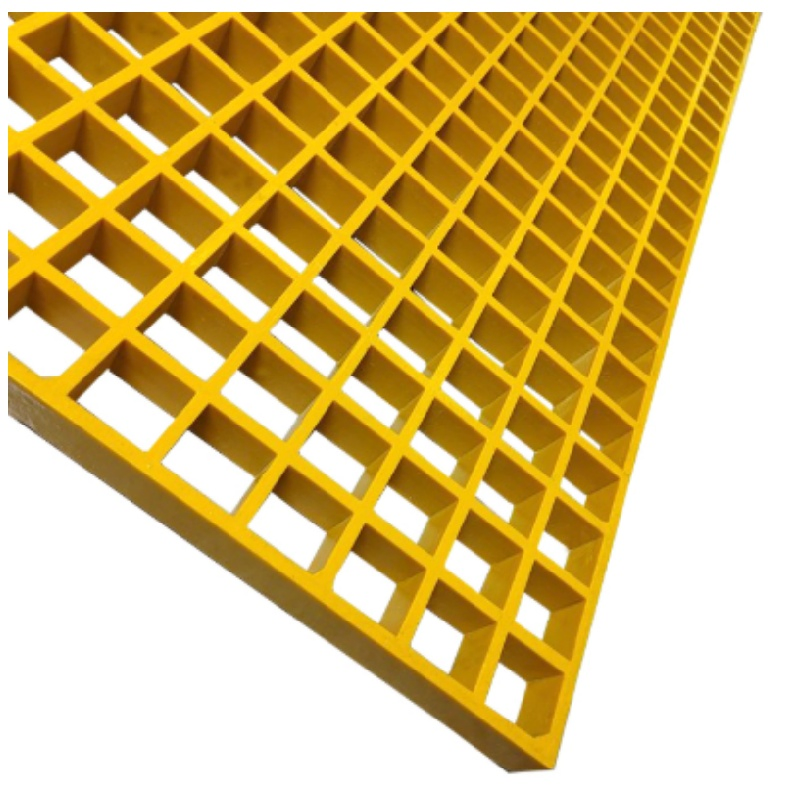 Plastic Car Wash Floor Tiles Smooth Surface Molded Grating FRP/GRP Walkways