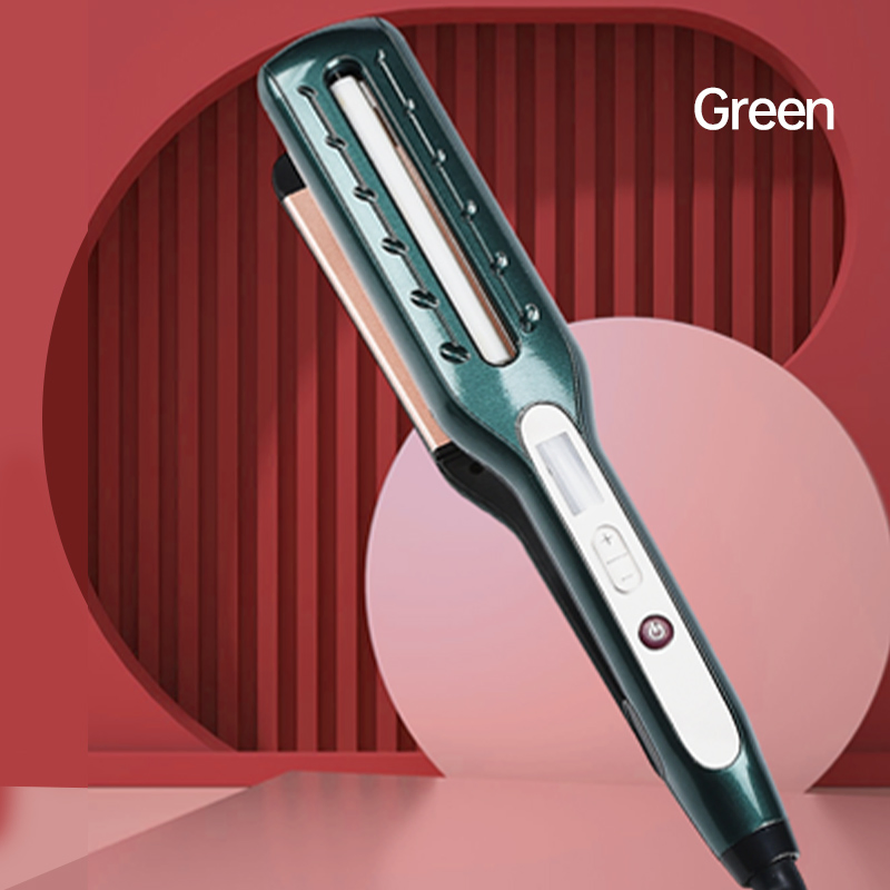 Ultra - Fast & Sleek: Premium Blue LCD Display Hair Straightener with Anti - Scald Rapid Heating for Effortless Straightening