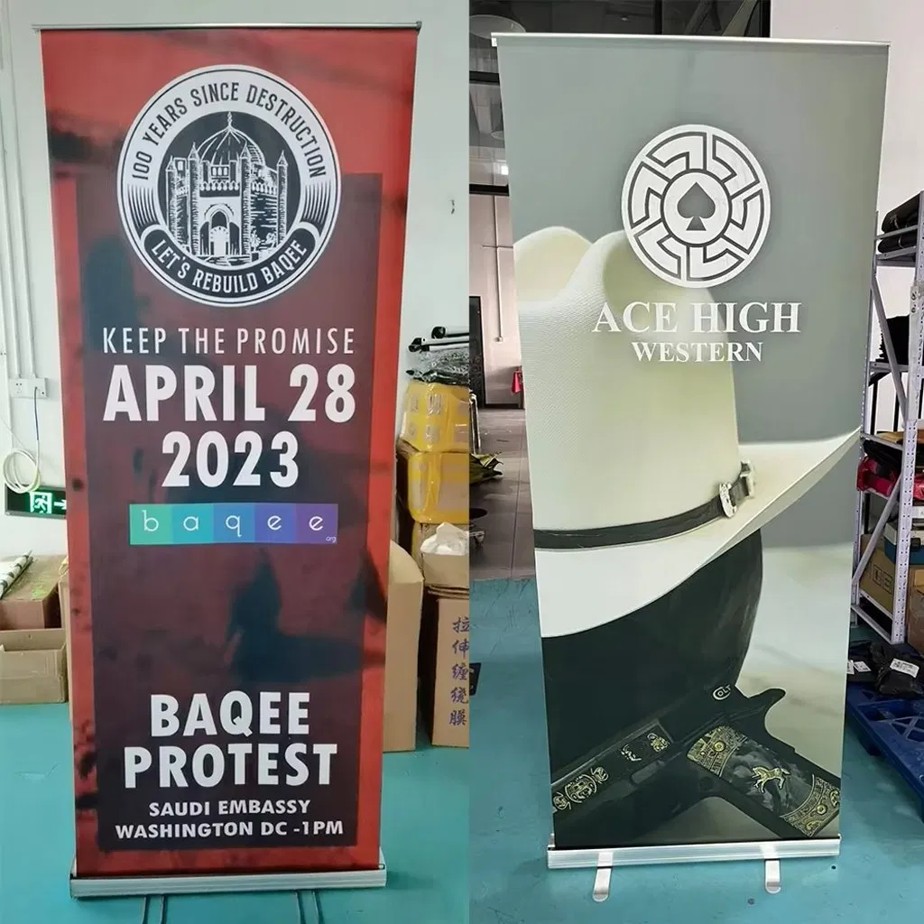 Standard 80 X 200 Rollup Stand Advertising Display Retractable Roll up Banner