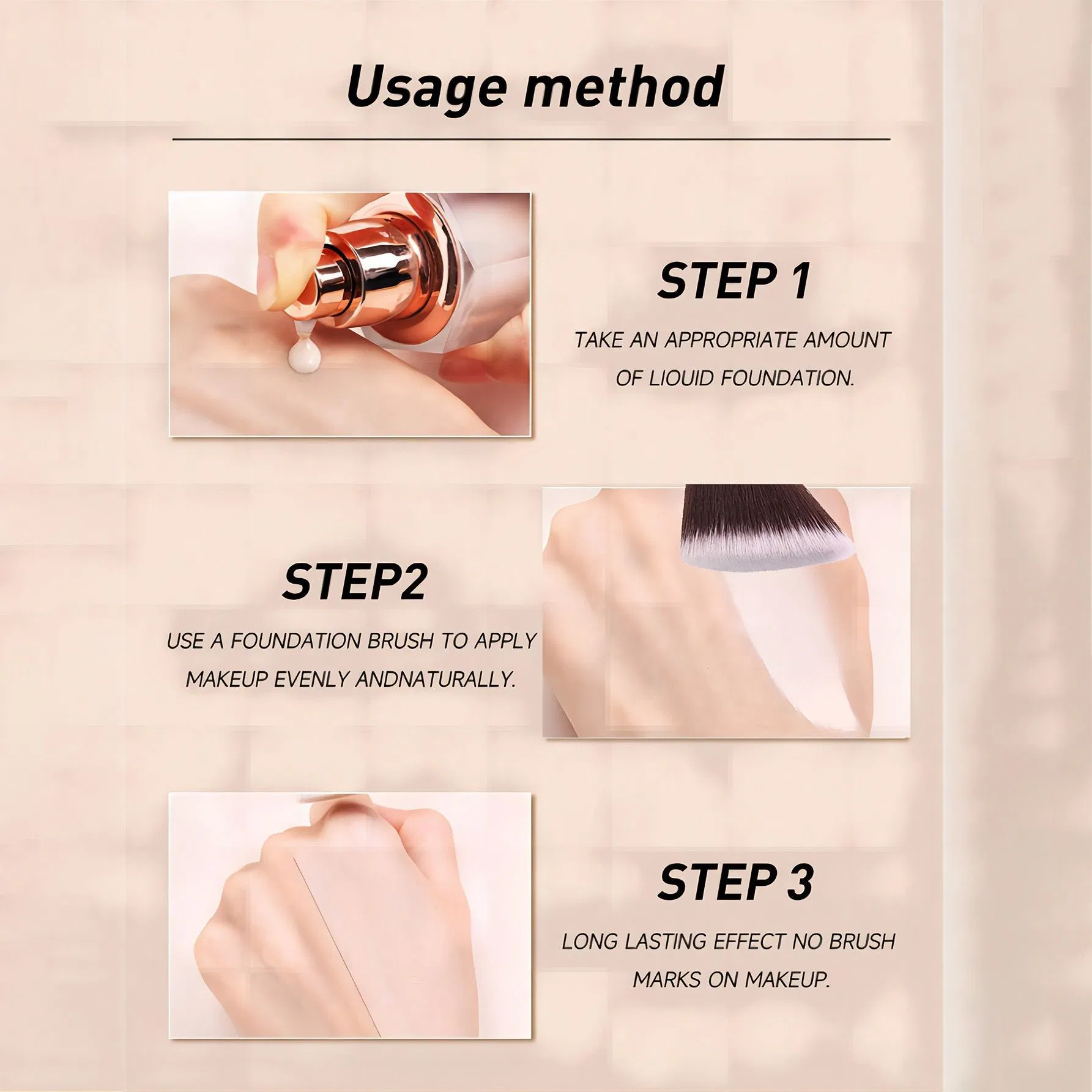 Angled Foundation Brush, Trapezoidal Magic Contour Brush, Flawless Concealer Makeup Brush