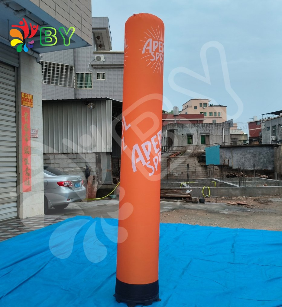 Boyan Customized Free Images Printed Decorative Inflatable Column with LED Light for Outdoor Events on Sale