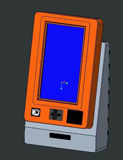 Elegant Stylist Space-Saving Wallmount Touchscreen Kiosk with 19"-21 Portrait Display