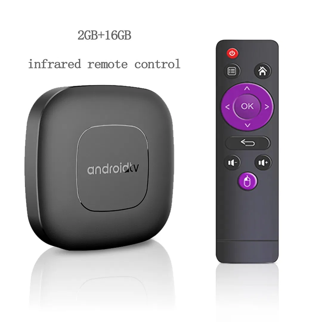 ТВ-приставка H313 Android TV с голосовым пультом
