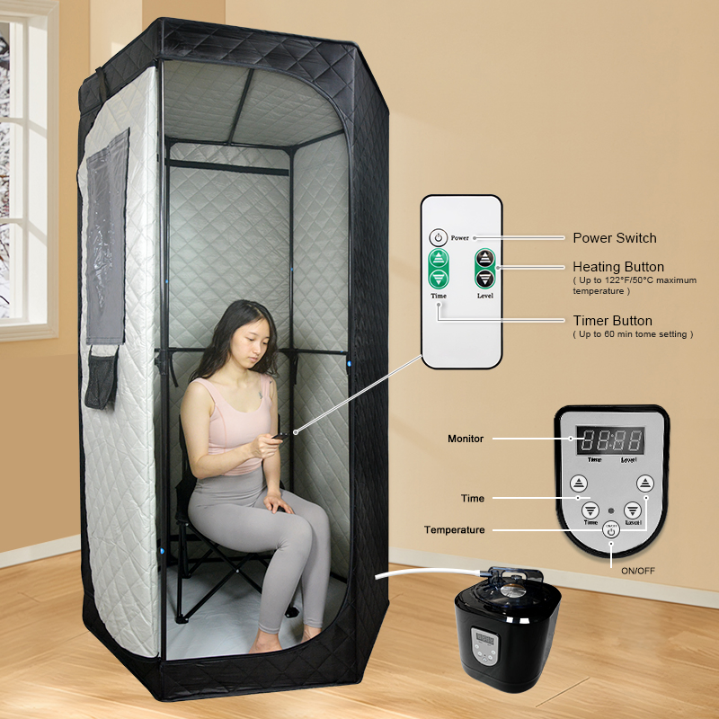 Reliable Portable Steam Sauna Tent Hexagon Home Wet SPA Sauna Room