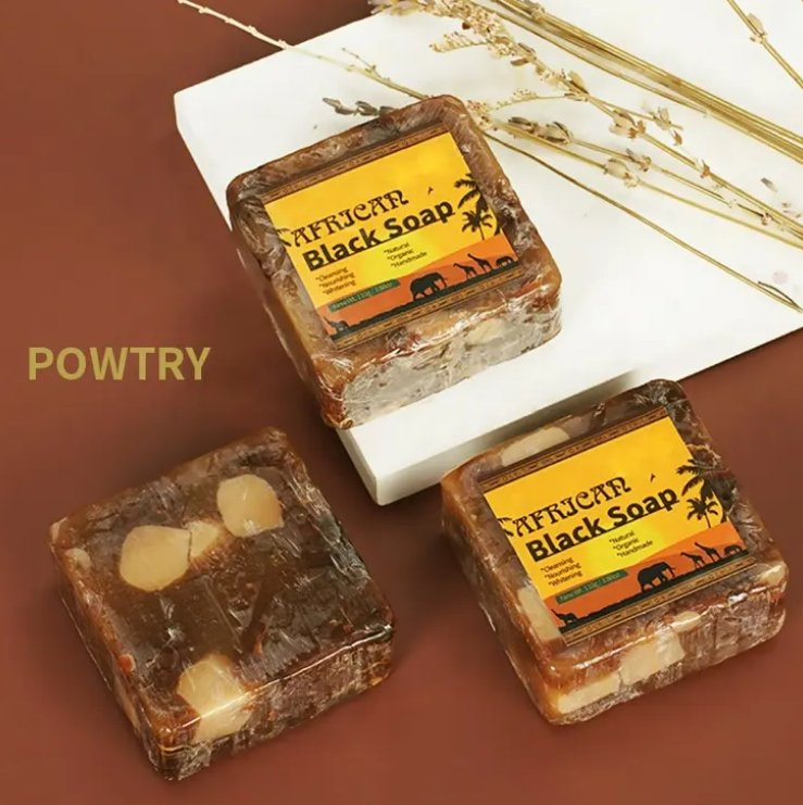 Online Wholesale and Retail African Black Soap Anti Taches Face Bath Deep Cleansing Exfoliating Body Moisturizing Treatment Acne Skin Care African Soap