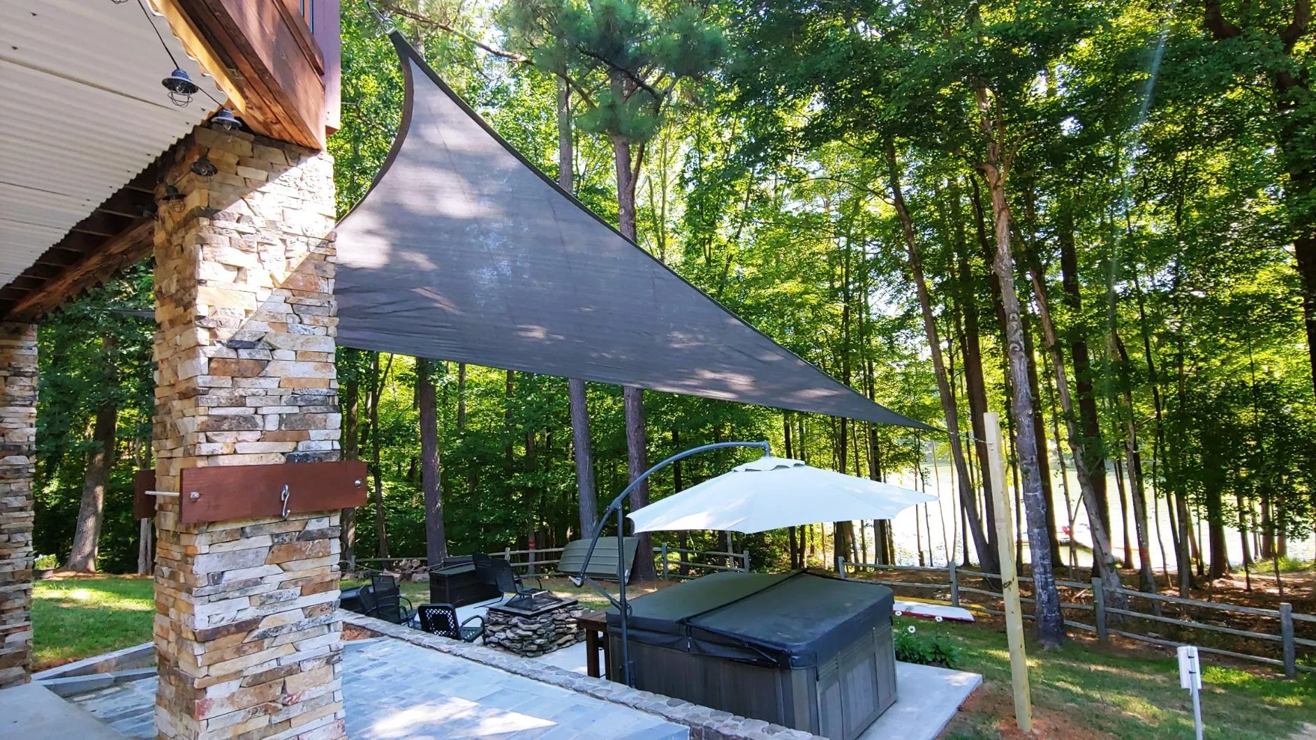 Versatile Outdoor Shade Sail with UV Shield for Gardens