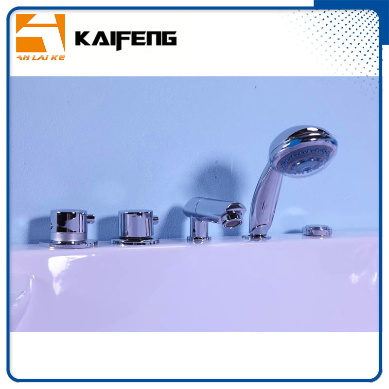 Modern Corner Bathroom Hydromassage Bath Tub Jacuzzis & Bubble for 2 Person (KF-633R)