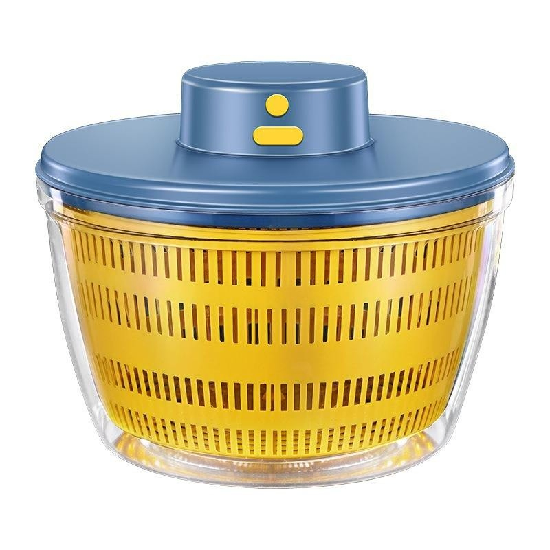Big Capacity Pet Plastic 4L USB Vegetable Electric Drain Basket Salad Spinner Vegetable Washer for Home