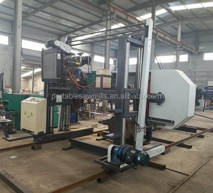 Ленточная пилорама портативная горизонтальная дизельная электрическая