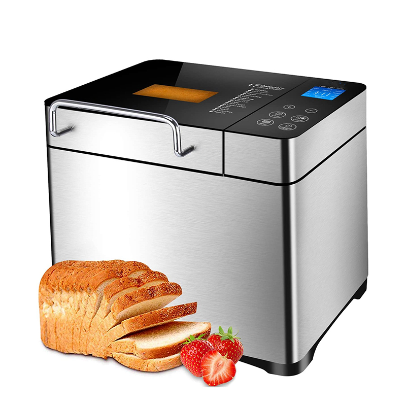 Multifunctional Breadmaker Stainless Steel Bread Maker Toaster Machine with Delay Timer