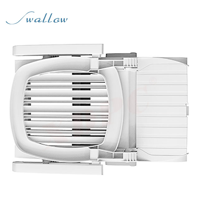 Sunlounger with Footrest Plastic White Outdoor Patio Recliner Chair Swallow