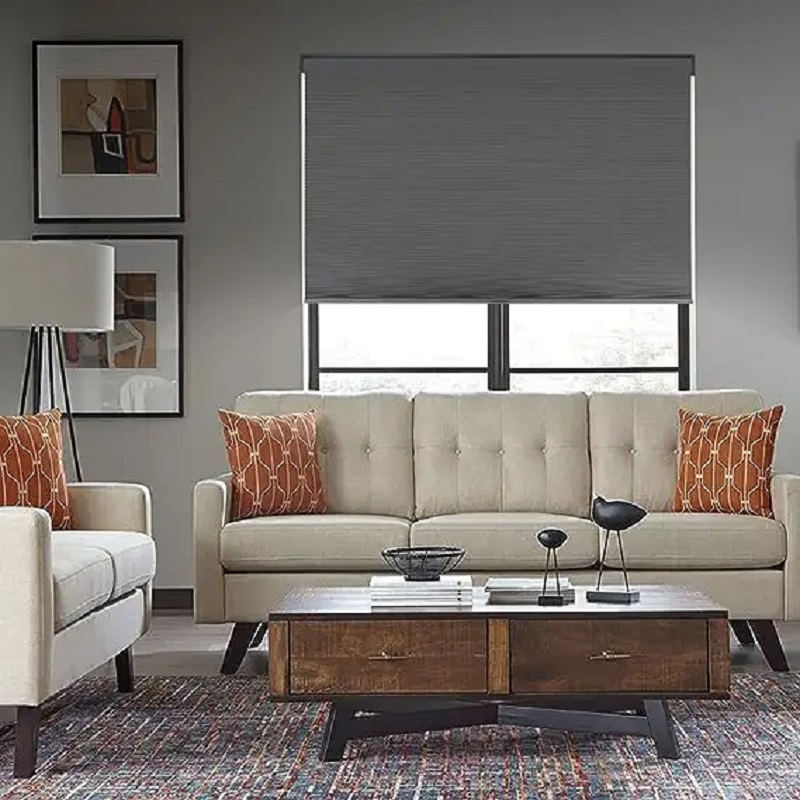 Blackout Honeycomb Blinds UV Protection Privacy No Drill Blinds