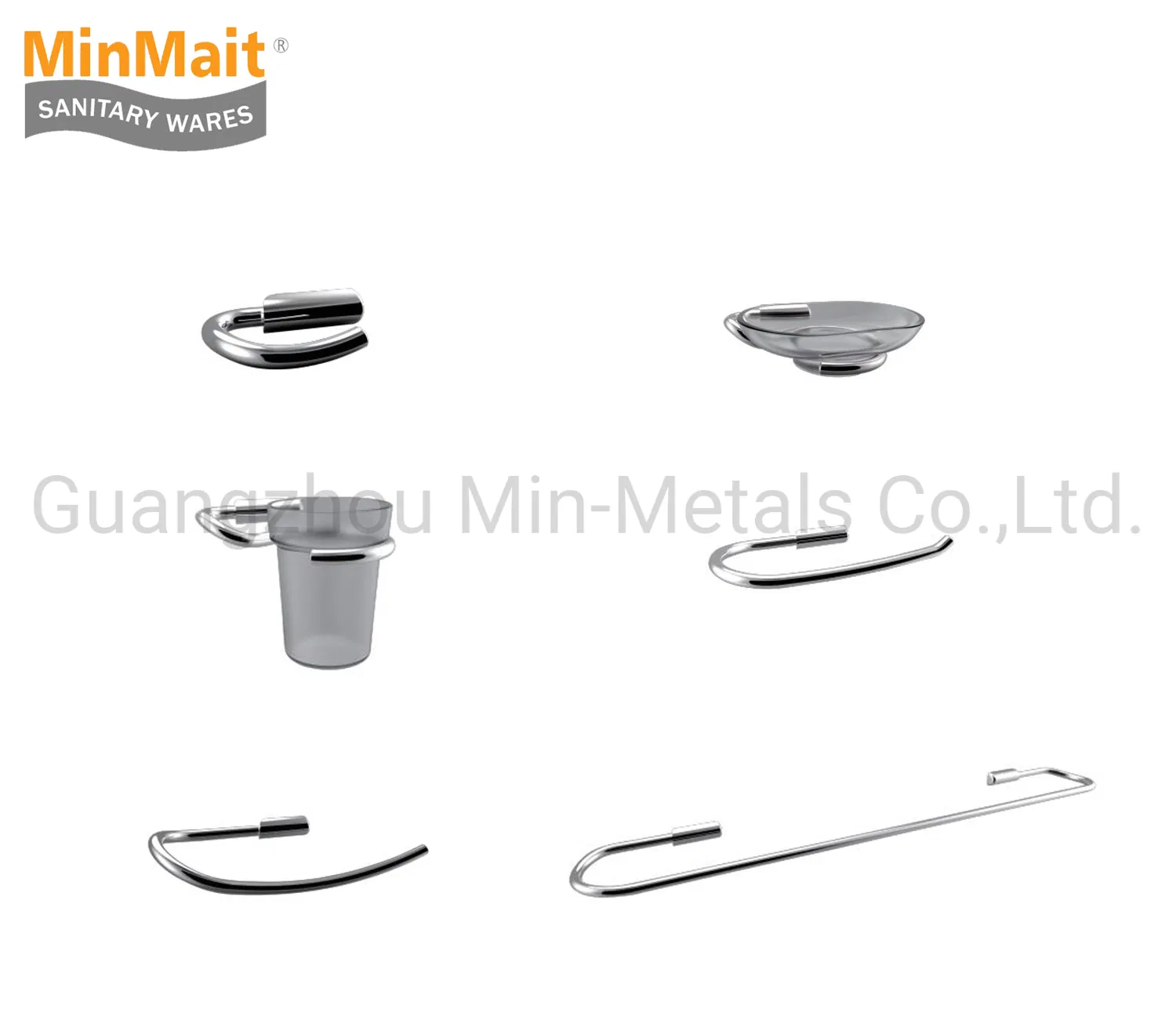 Brass Special Design Luxury Hotel Bathroom Accessories Set Mx-3800