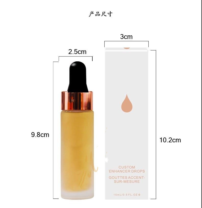 OEM New Explosive Face 8 Color Diamond Highlighter Liquid Repair Concealer Foundation