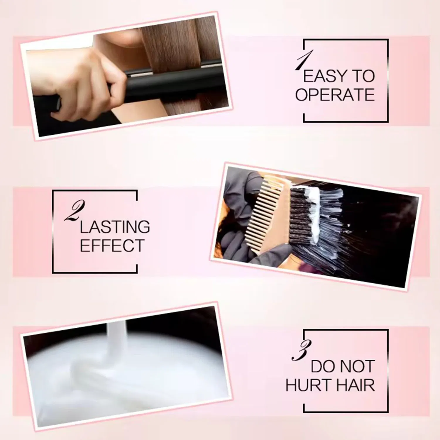 Permanent Wave Curl Curly Perm Cream Liquid Cold Wave Hair Perm
