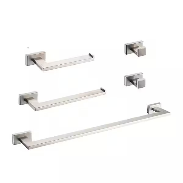 Комплект фурнитуры для ванной в стиле Modern, никель