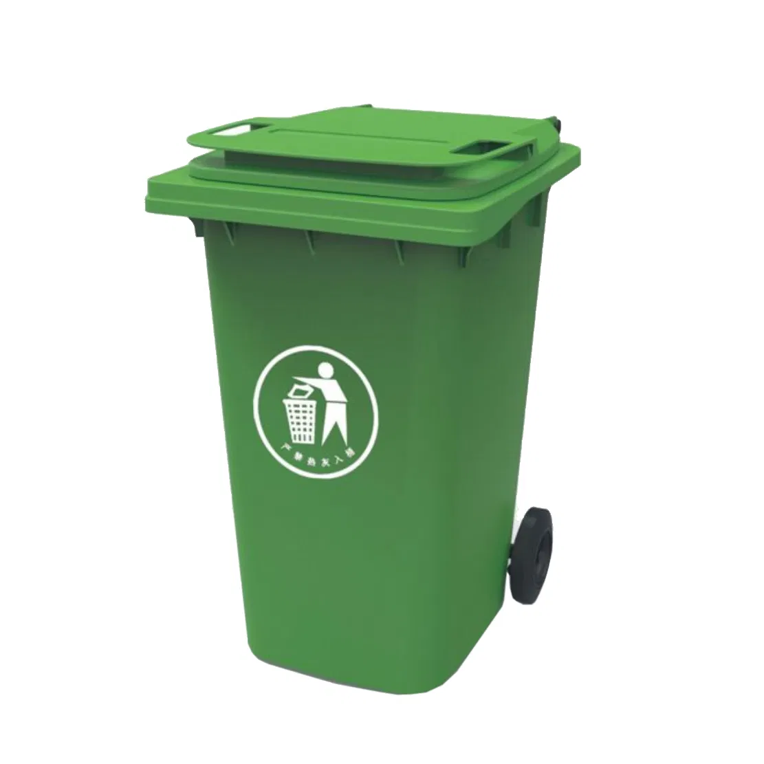 Пластиковый мусорный бак 120 л для улицы