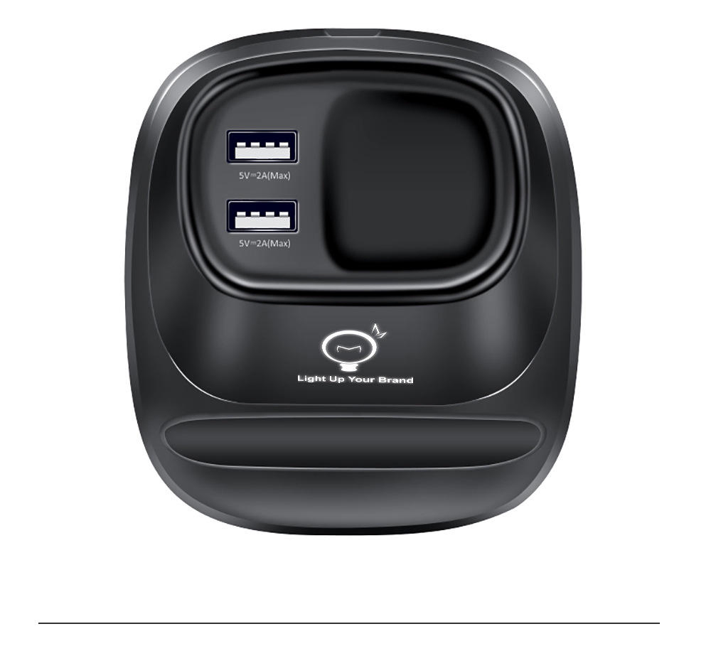 10W Wireless Charger Pen Holder 3 in 1 Pen Holder with Custom Lighting Logo Desk Charger Wireless Pen Holder with Charger