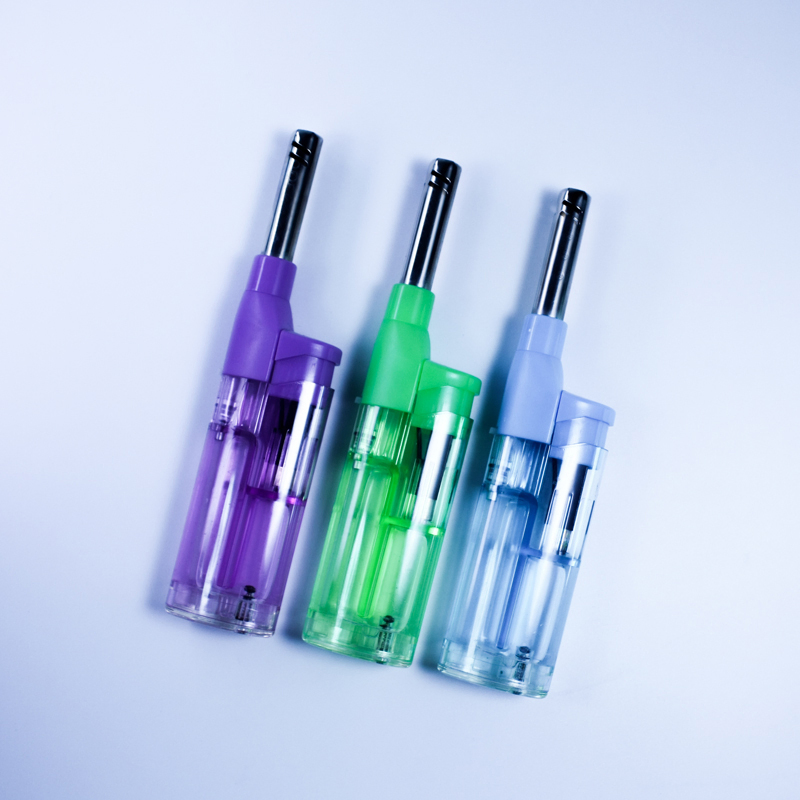 High Quality Jet Flame Refillable Windproof Torch Plastic Lighter for Bulk Order