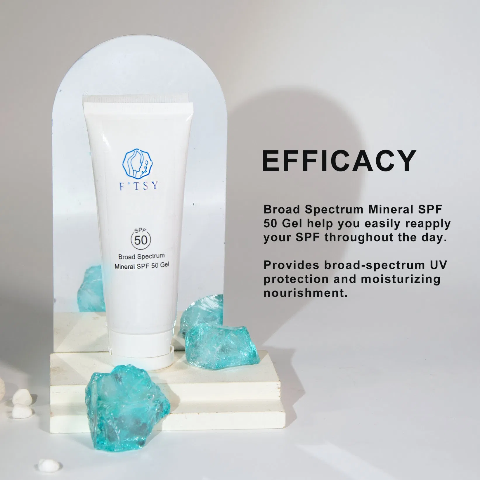 Private Label Transparent Sunscreen Spectrum Weightless Refreshing Sunscreen Gel