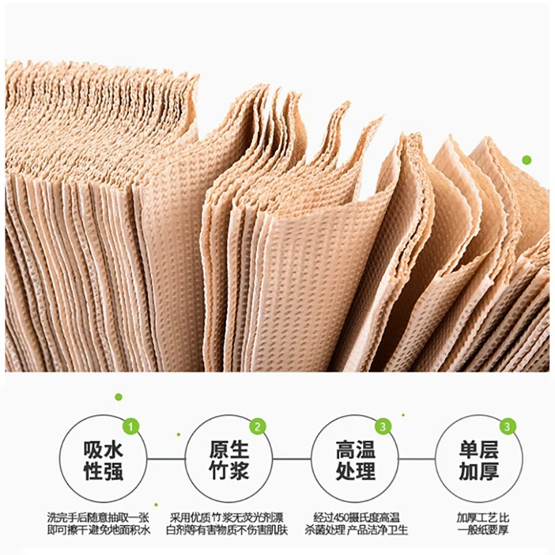 Hot Sale with Pattern Virgin Wood Pulp Pilp Paper N/V Folded Hand Towel