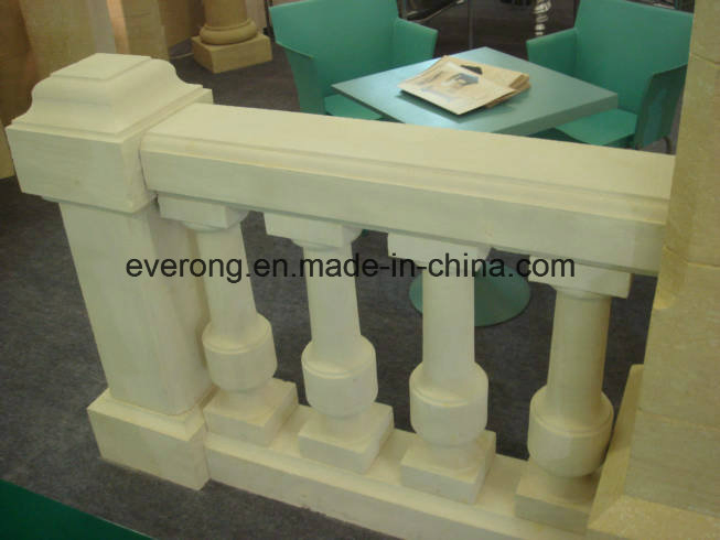 Handcarved Natural Stone Marble Balustrade Granite Railing and Baluster for Balcony