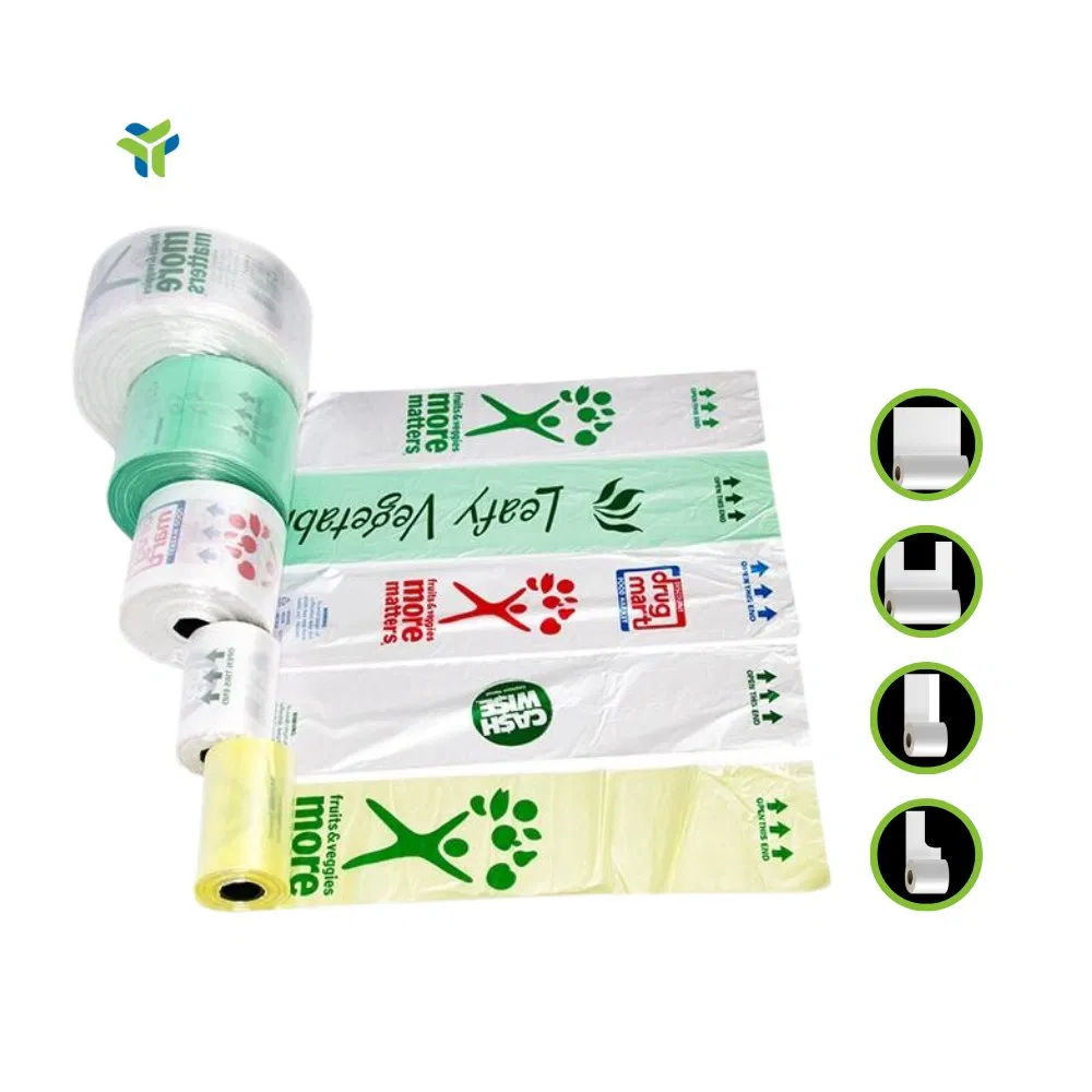 Supermarket Fruit Vegetable Produce on Roll Food Grade Safety Packaging Plastic Durable and Clear Food Packaging Bags for Fresh Products