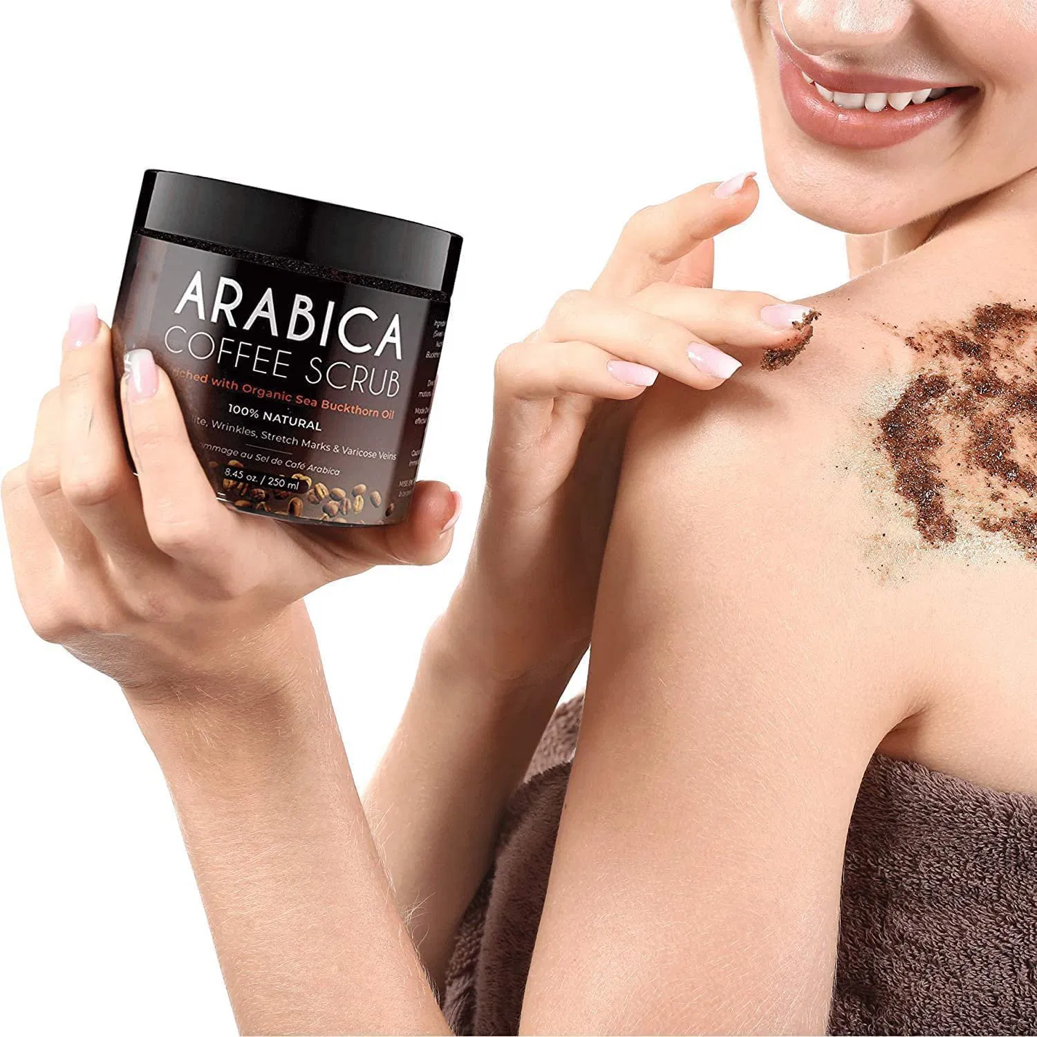 Beauty Cosmetics Body Cleanse Remove Dead Skin 100% Natural Arabica Coffee Scrub