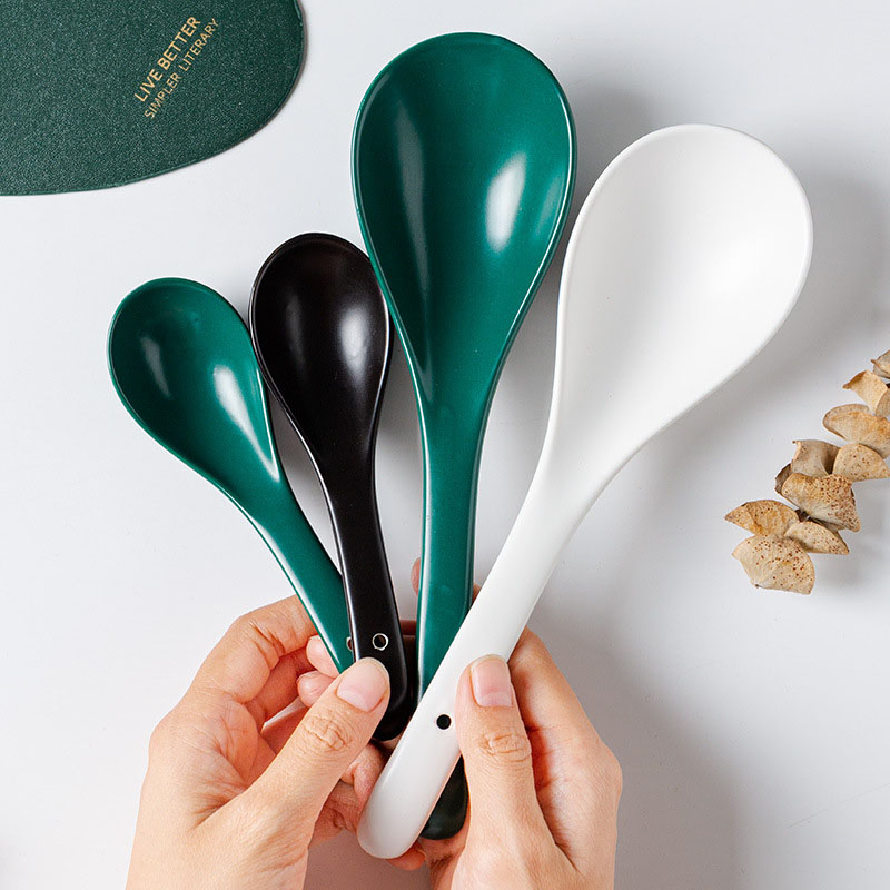Ceramic Soup Spoon for Hotel Restaurant Catering