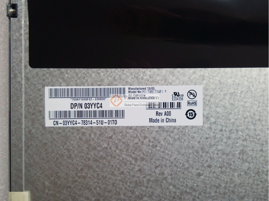 17 Inch Model M170etn01.1 Resolution 1280*1024 for Industrial Equipment