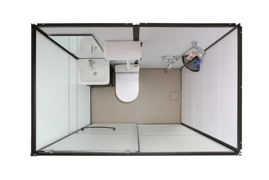 Integrated Bathroom Glass Shower Cabin Prefab Bathroom