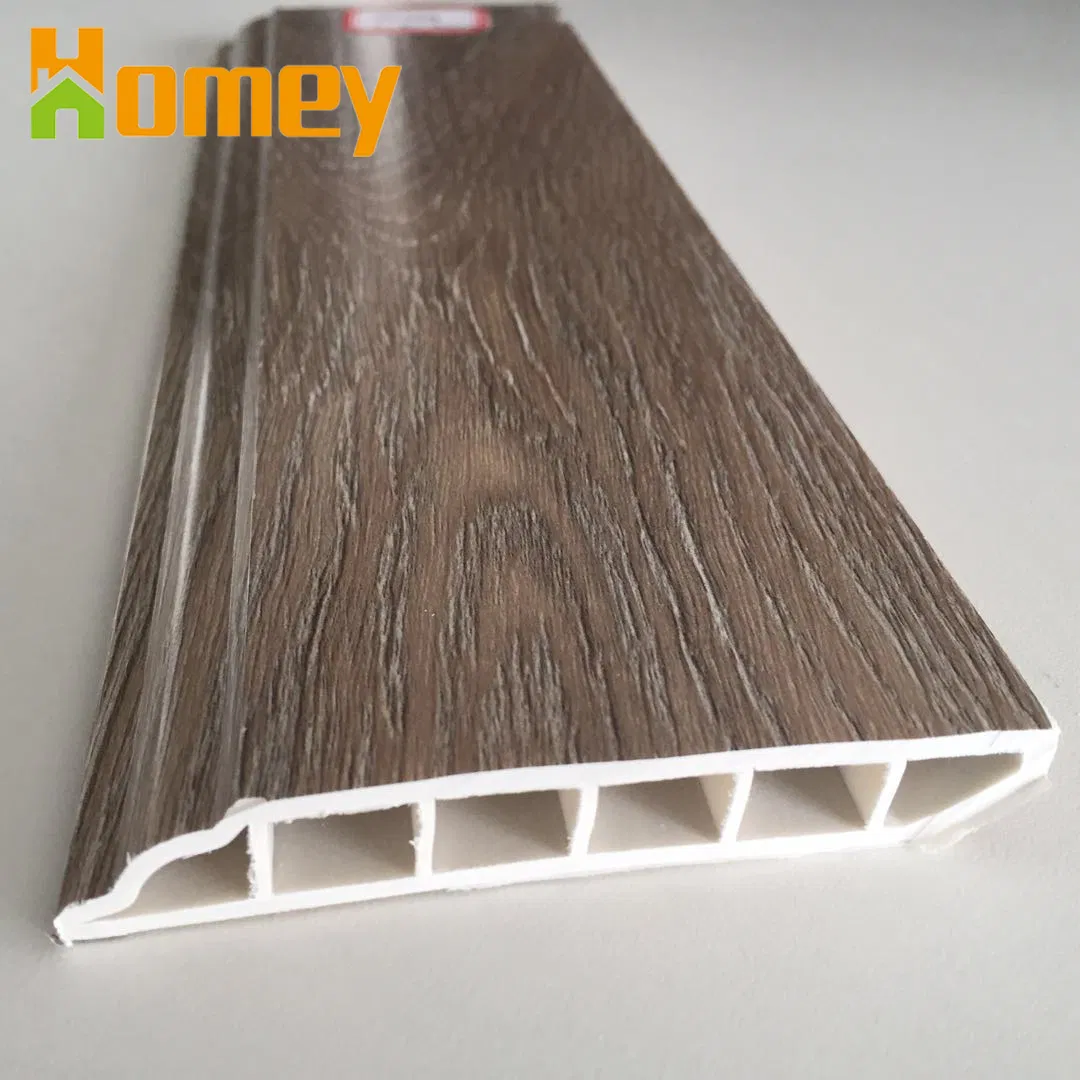 Polystyrene Plastic PVC Vinyl Floor Accessories Waterproof Skirting Board