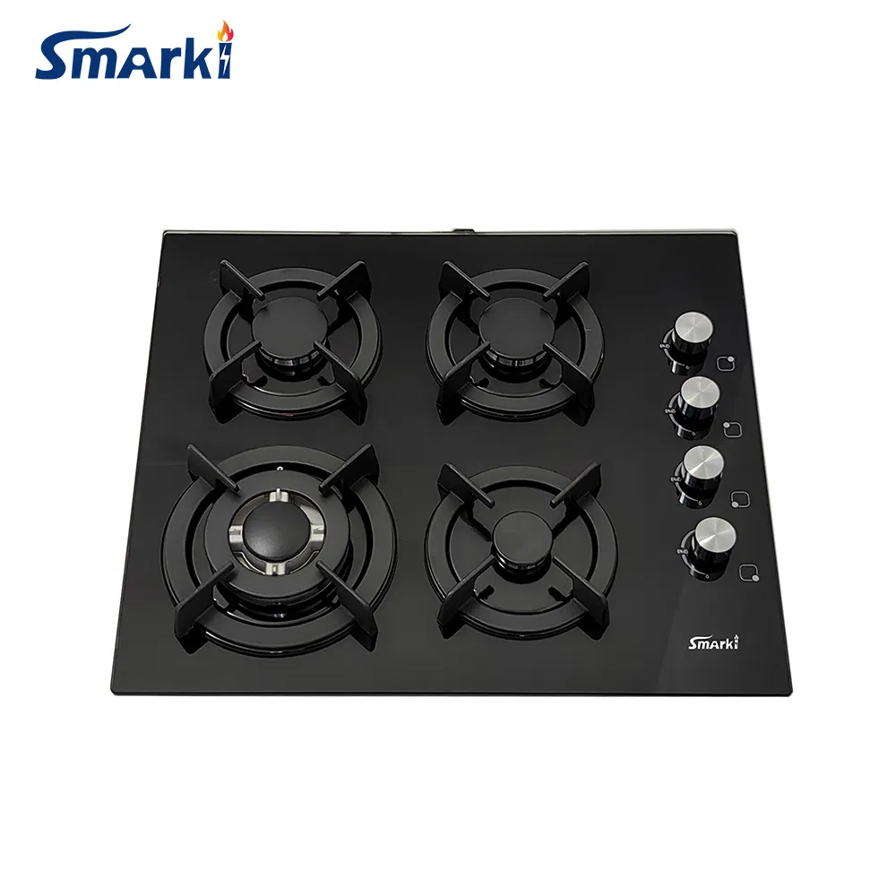 Tempered Glass Built in Gas Cooktop 4 Burners Gas Hob