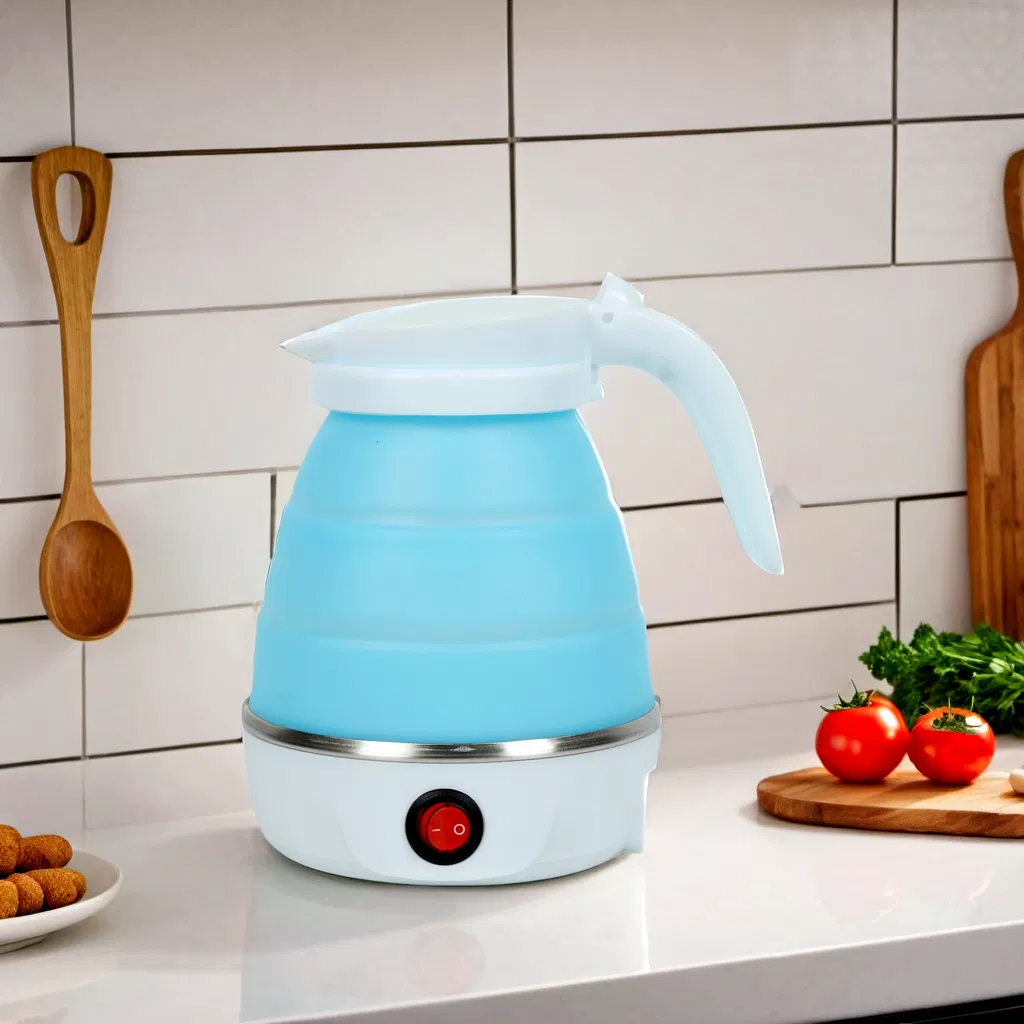 Travel Electric Kettle Lightweight Silicone Kettle for Convenient Carrying